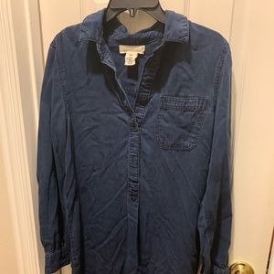 Denim-style t-shirt dress